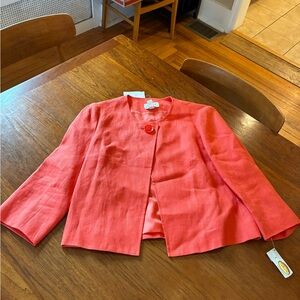 Talbots Vibrant Coral Blazer